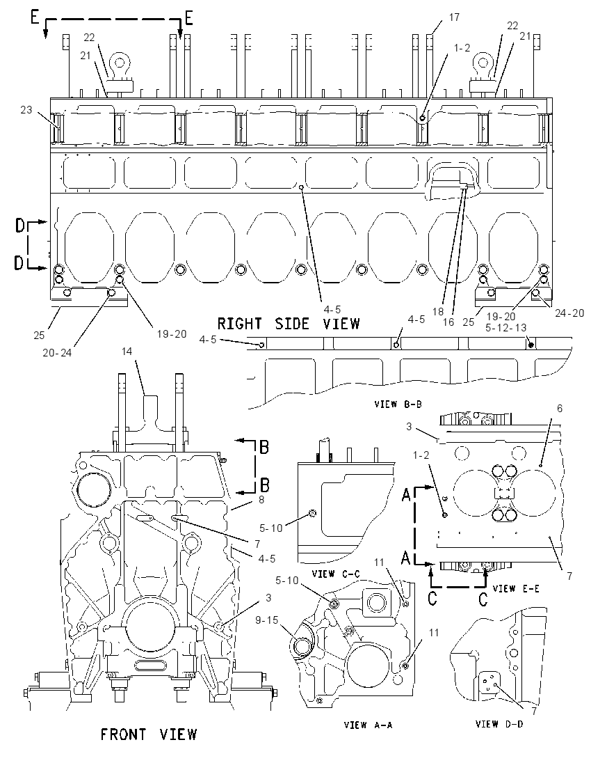 Блок цилиндров 2146063 CAT