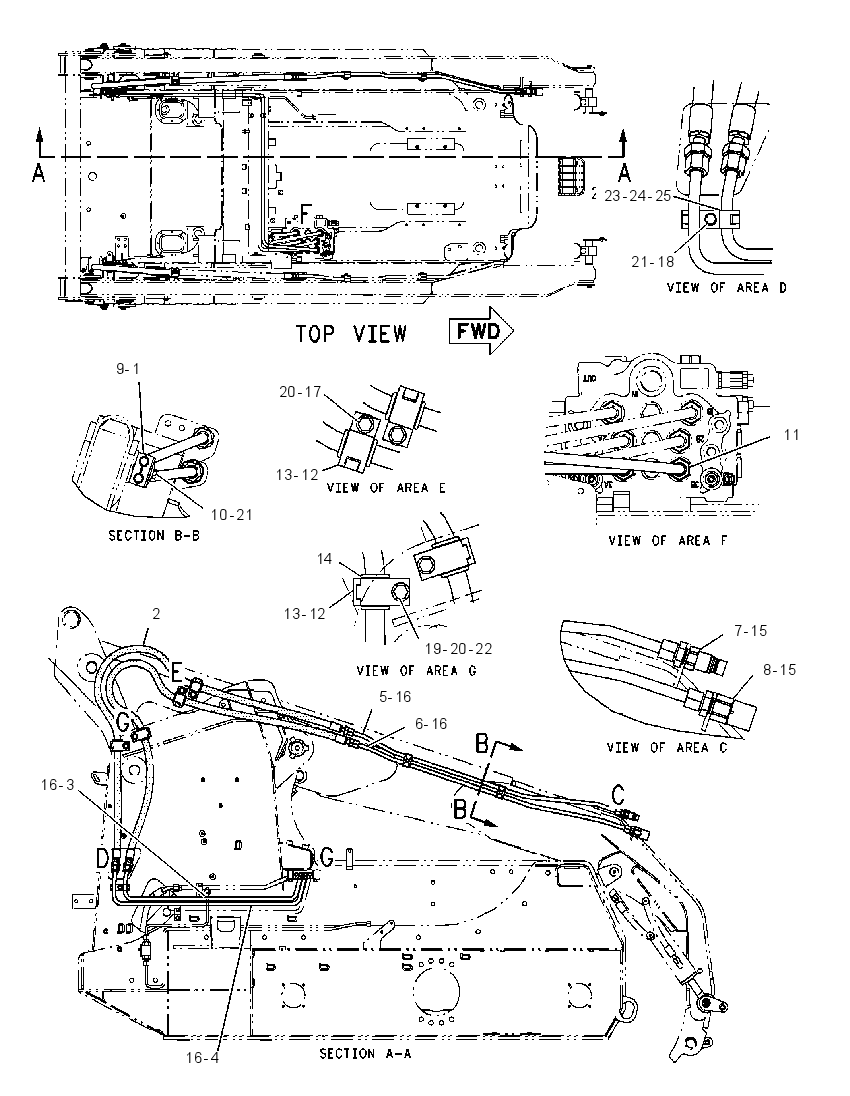 LINES GP-WORK TOOL 1908110 CAT