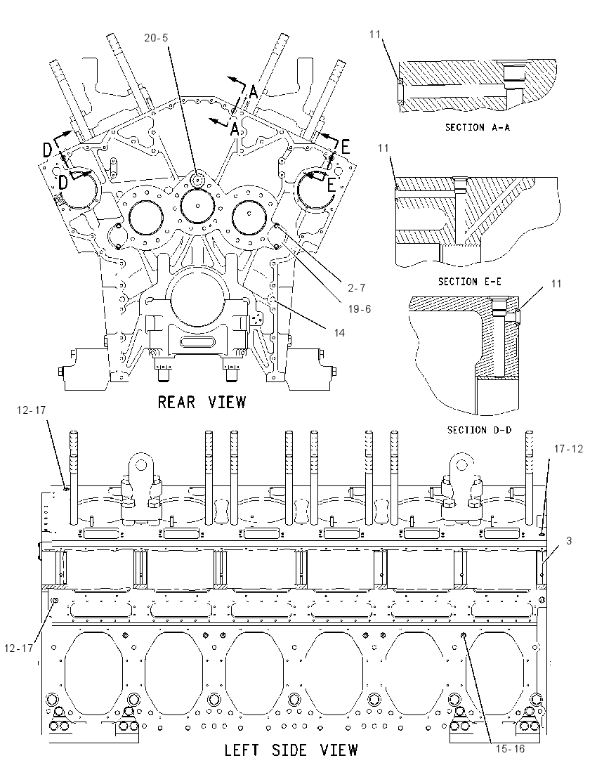 Блок цилиндров 2146058 CAT