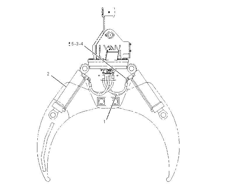 CYLINDER & LINES GP-GRAPPLE 2319472 CAT