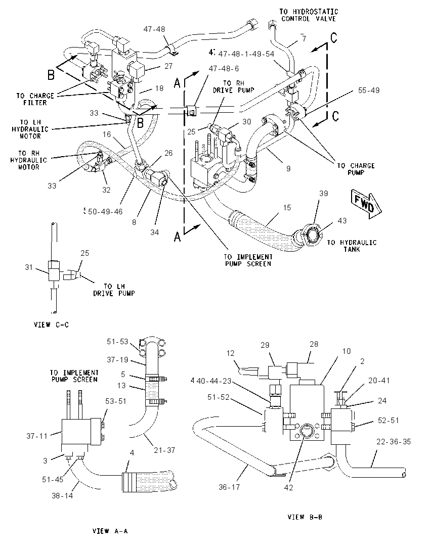 LINES GP-CHARGE PRESSURE 1837007 CAT