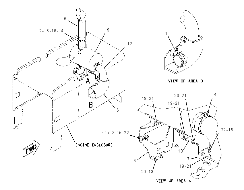 MUFFLER & MOUNTING GP 1597368 CAT