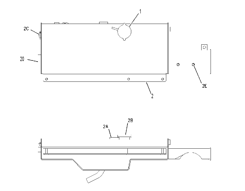 TANK GP-RADIATOR TOP 2362325 CAT