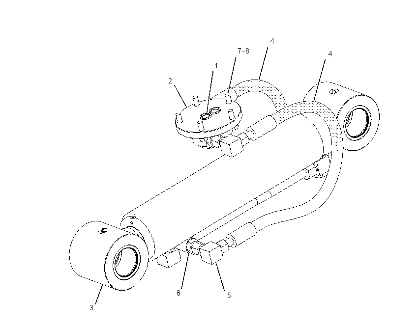 CYLINDER & LINES GP-GRAPPLE 2208504 CAT