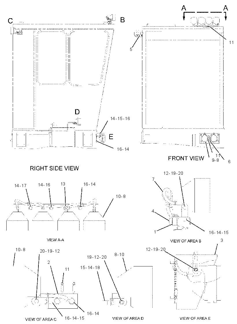 LIGHTING GP-FRONT SHOVEL 1756847 CAT