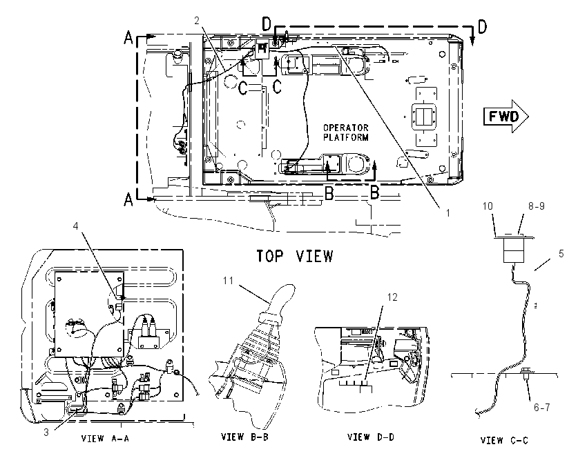 WIRING GP-BOOM 1880924 CAT
