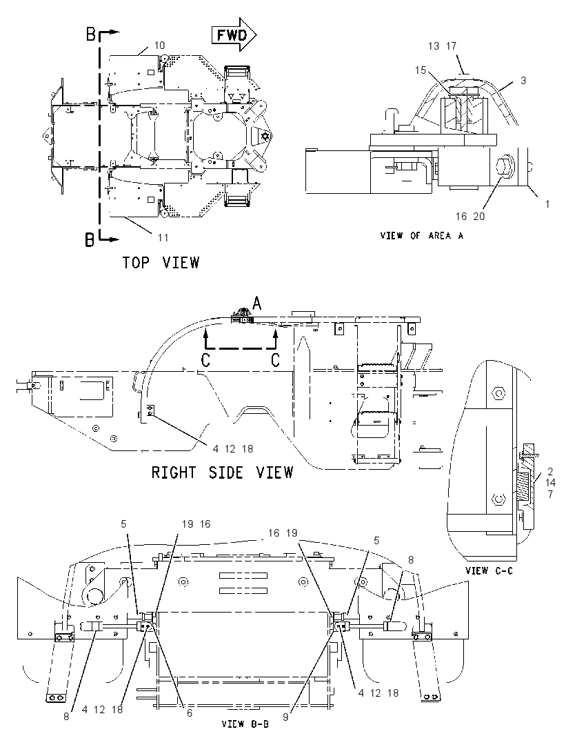 Крыло заднее 2084983 CAT