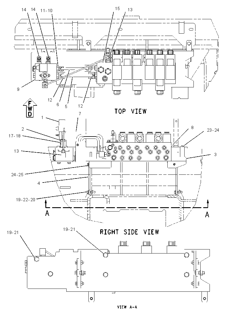 LINES GP-HYDRAULIC CONTROL 2121501 CAT