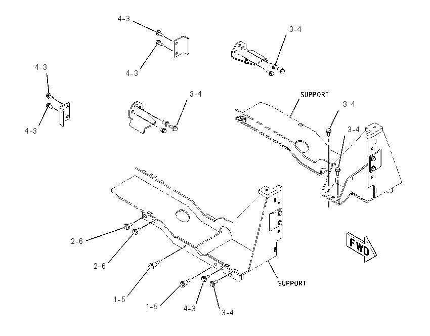 FASTENER GP-FUEL TANK 2304617 CAT