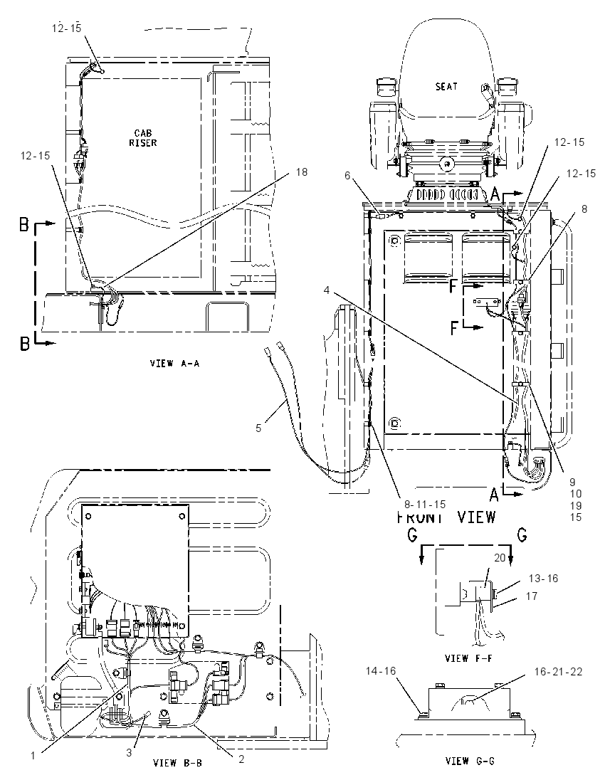 WIRING GP-CAB RISER 1517843 CAT