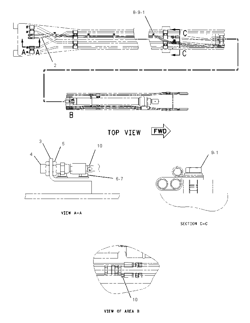 Трубопроводы стрелы 2199875 CAT