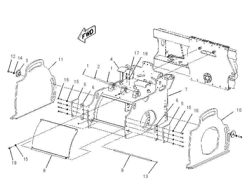 FRAME GP-COLD PLANER 2247387 CAT