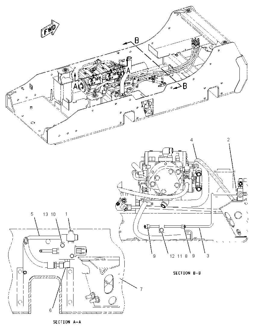 MANIFOLD & LINES GP-CONTROL 2259246 CAT