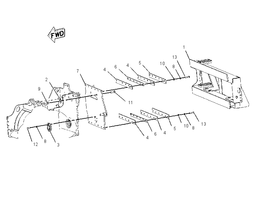 FRAME GP-COLD PLANER 2247382 CAT