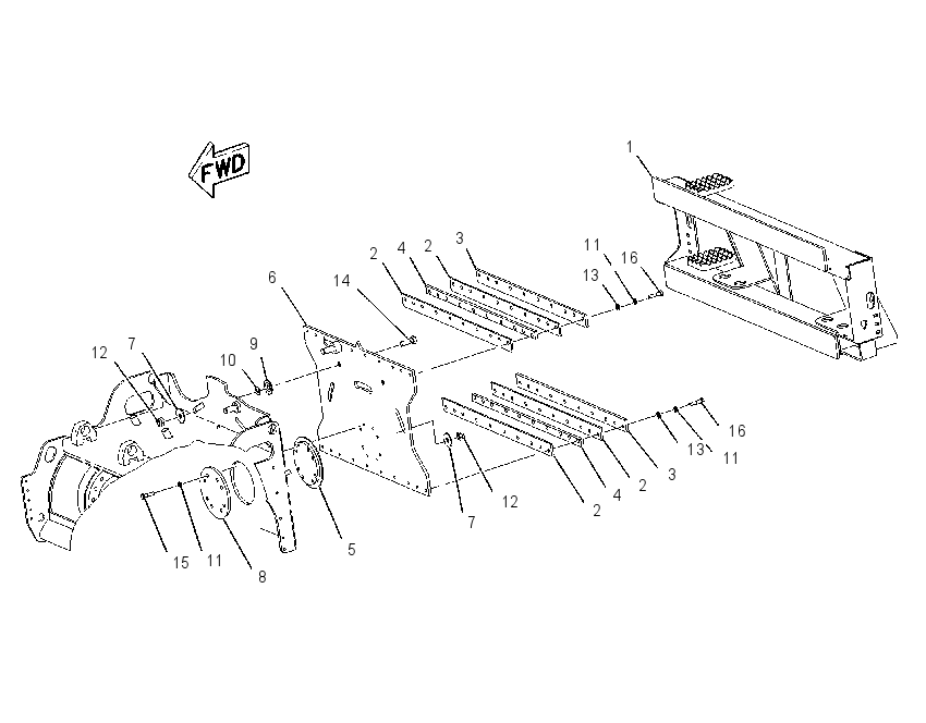 FRAME GP-COLD PLANER 2195410 CAT