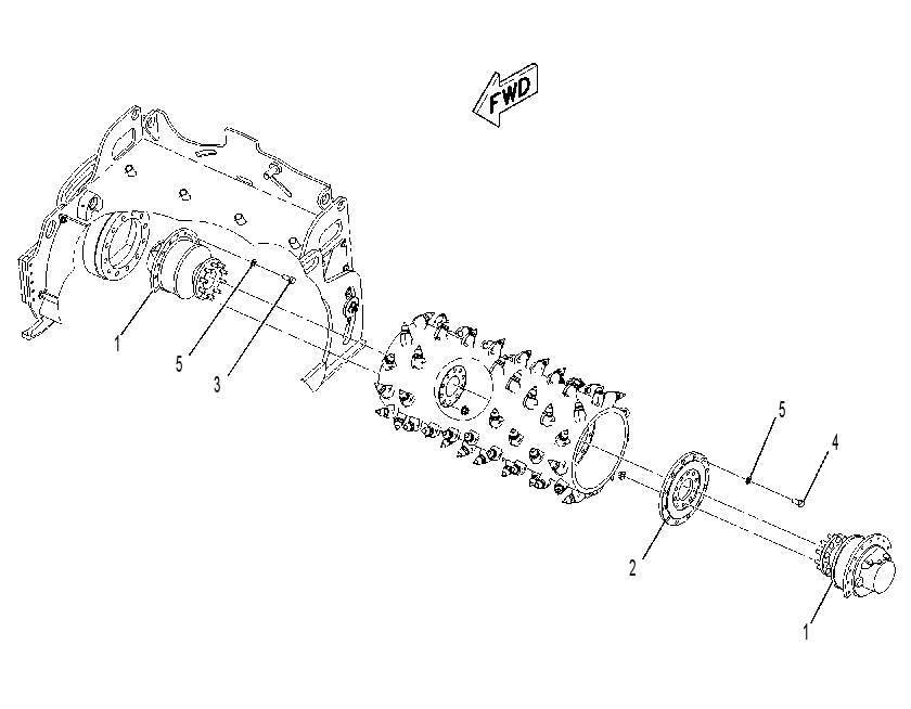 DRIVE GP-COLD PLANER 2195425 CAT