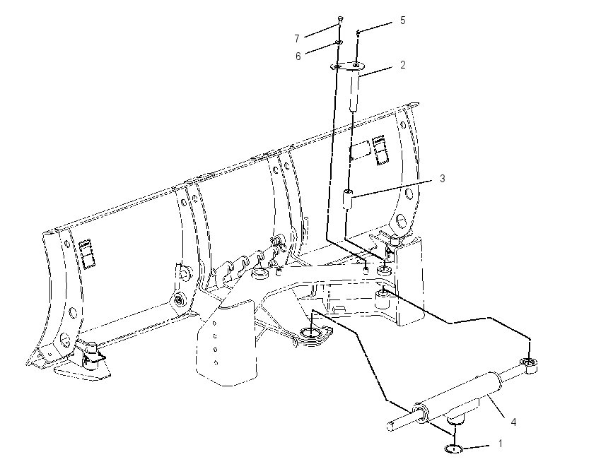CYLINDER & MTG GP-ANGLE BLADE 2305406 CAT