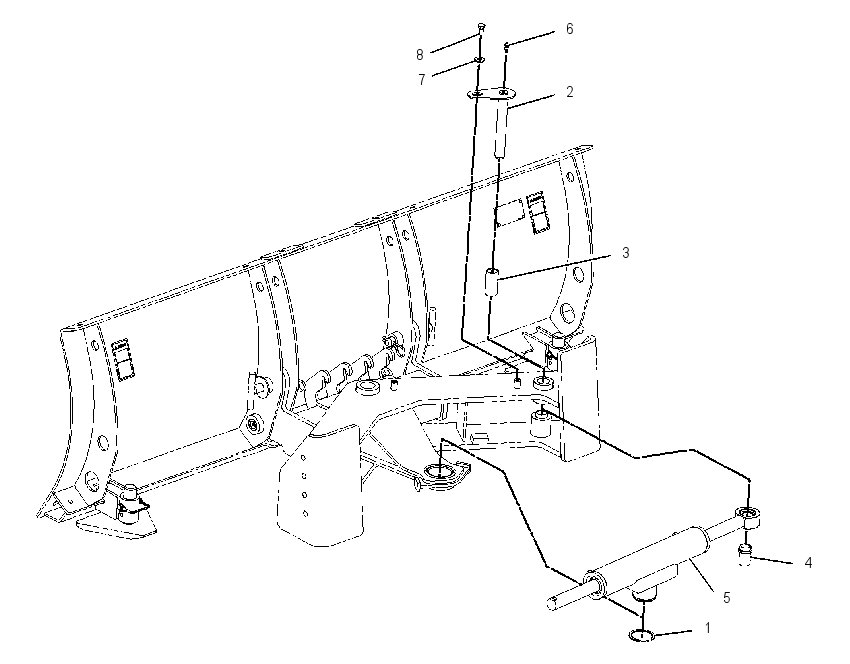 CYLINDER & MTG GP-ANGLE BLADE 1771984 CAT