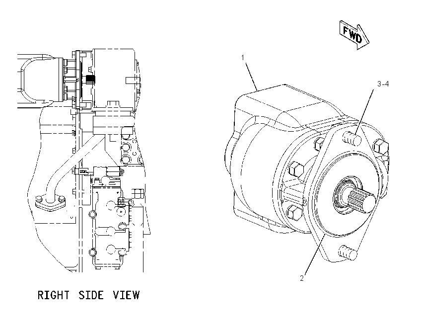 PUMP & MTG GP-HOIST 1489993 CAT