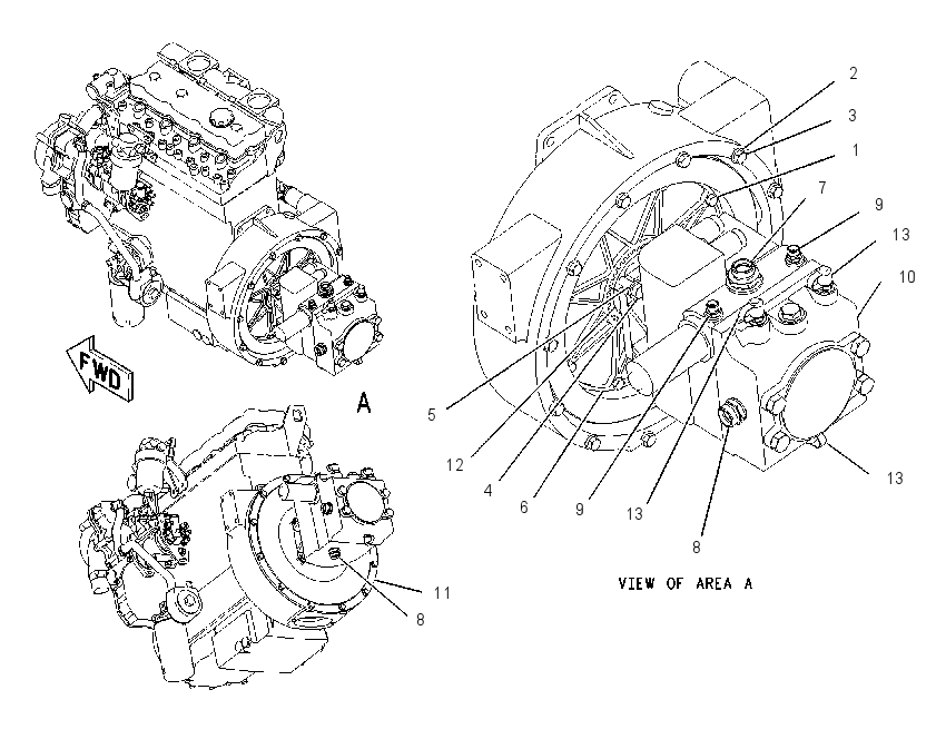 PUMP & MTG GP-HYDROSTATIC 2117221 CAT