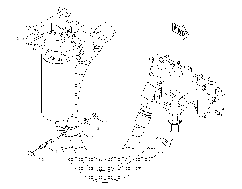 Крепление масляного фильтра двигателя 2253589 CAT