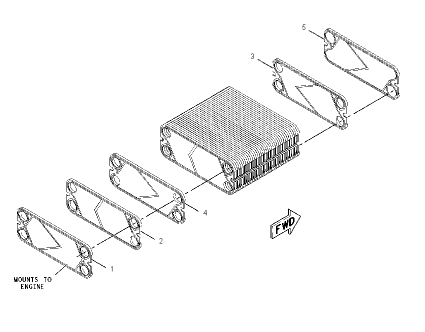PLATE GP-HEAT EXCHANGER 2260829 CAT