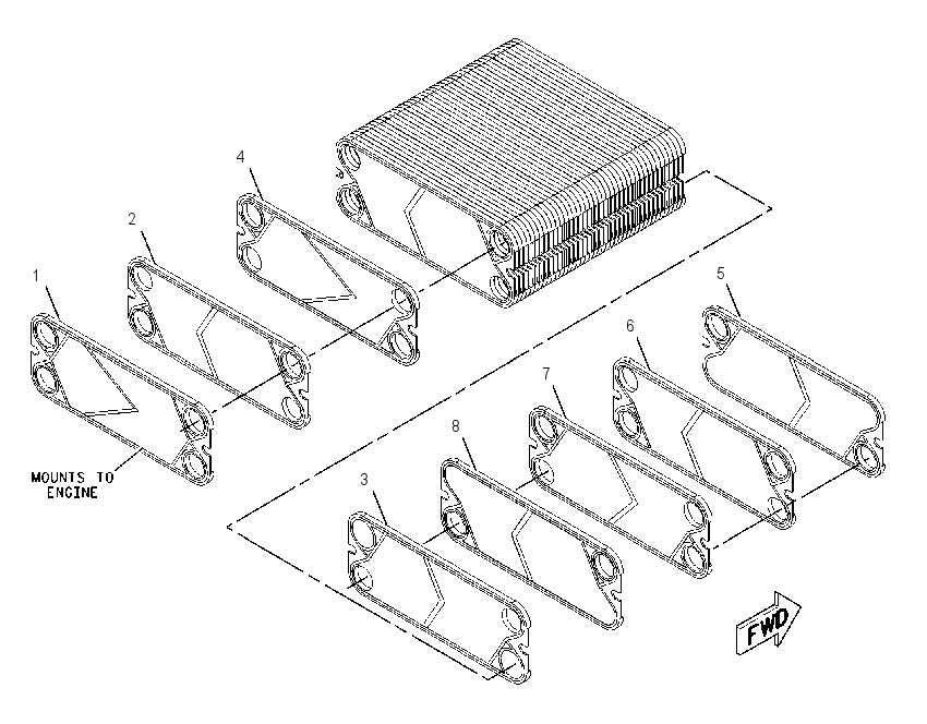 PLATE GP-HEAT EXCHANGER 2262109 CAT