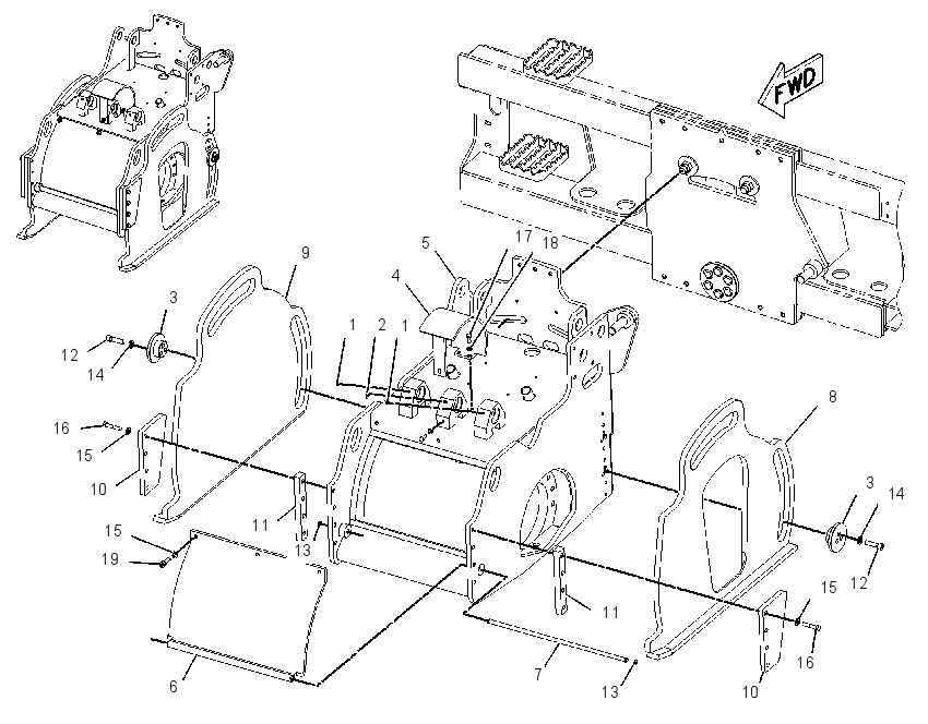 FRAME GP-COLD PLANER 2247364 CAT