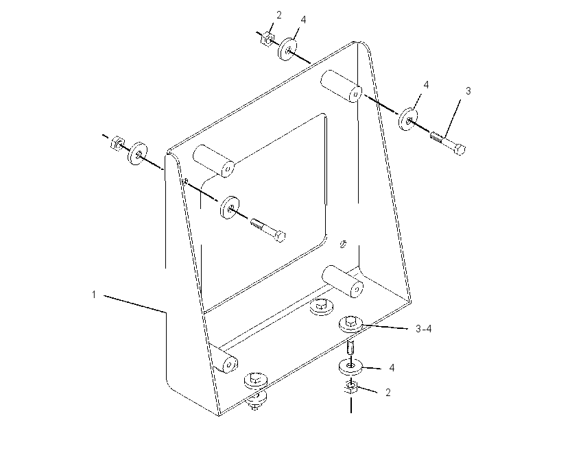 MOUNTING GP-RECEIVER 1678601 CAT