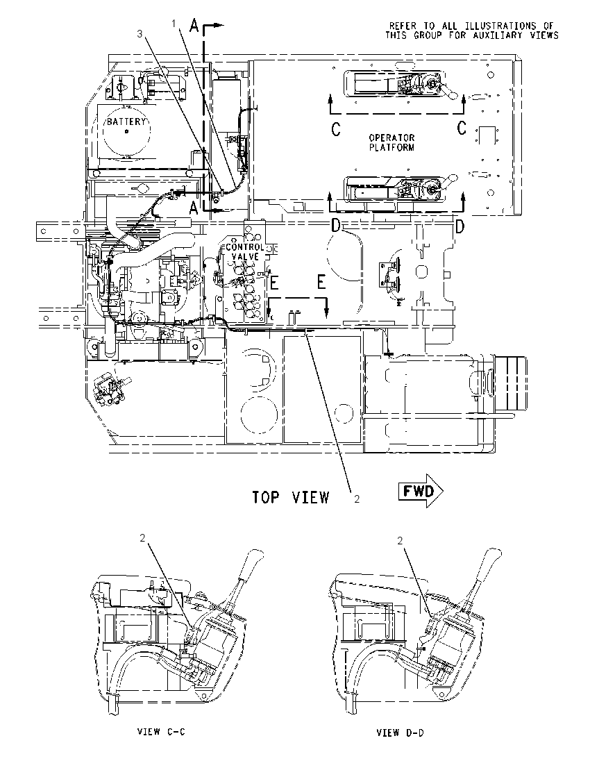 WIRING GP-AUXILIARY CONTROL 2130613 CAT