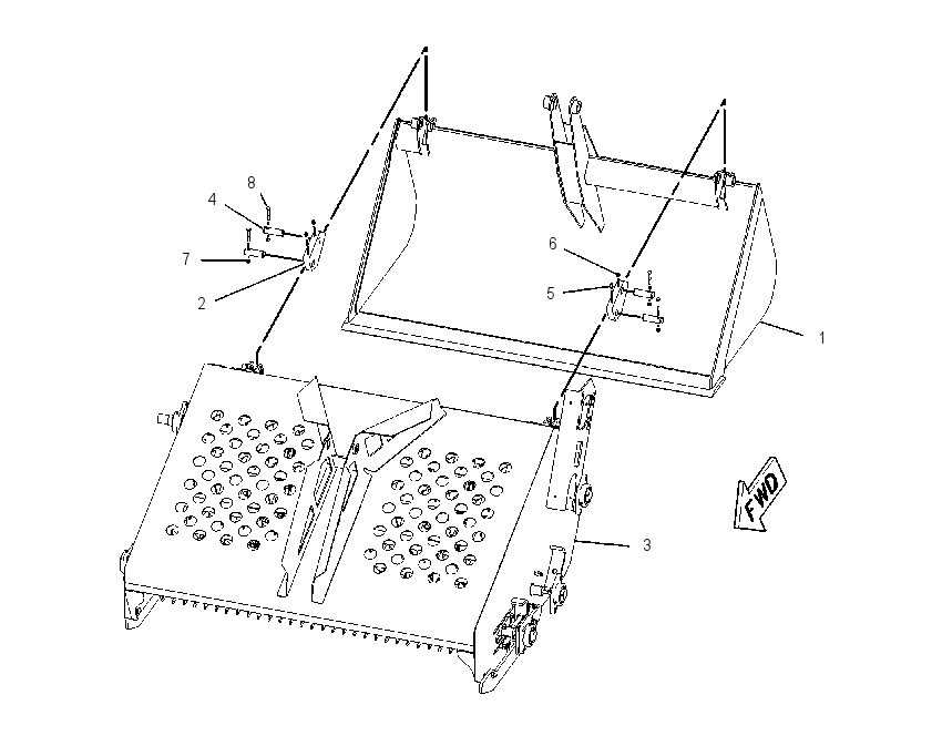 FRAME GP-LANDSCAPE RAKE 2249250 CAT