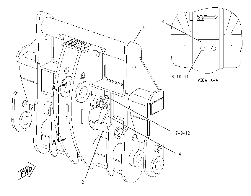 FRAME GP-QUICK COUPLER 2224992 CAT