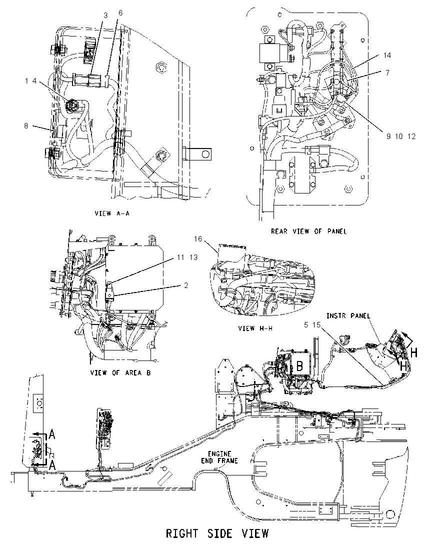 Проводка управления 1897962 CAT