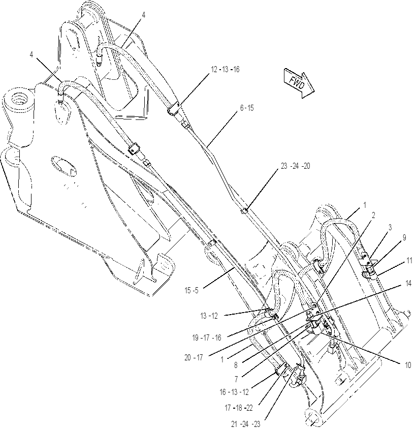 LINES GP-WORK TOOL 1487210 CAT