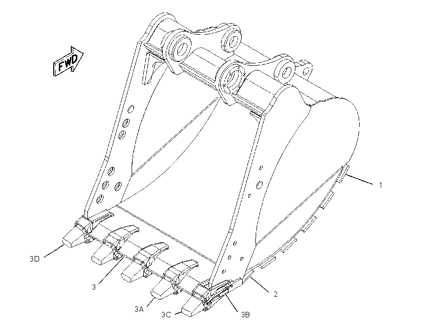 BUCKET AS-HEAVY DUTY POWER 1982755 CAT