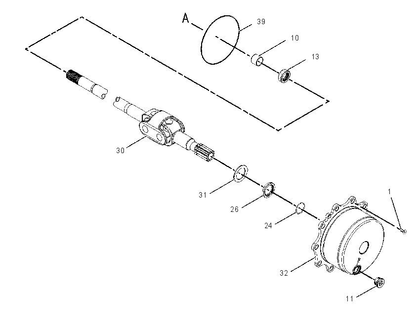 AXLE GP-DRIVE & STEERING 2081022 CAT