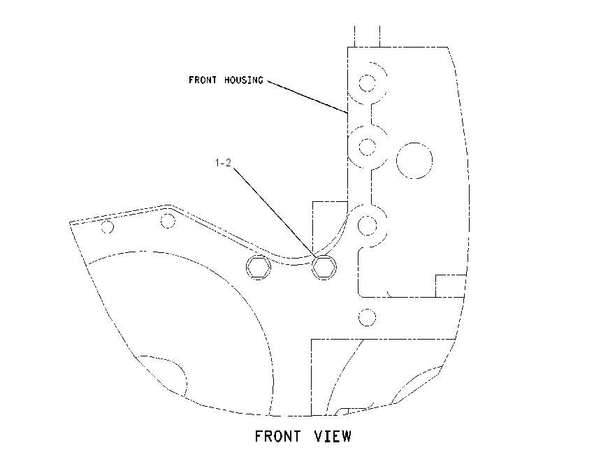 Крепёж переднего картера 2299965 CAT