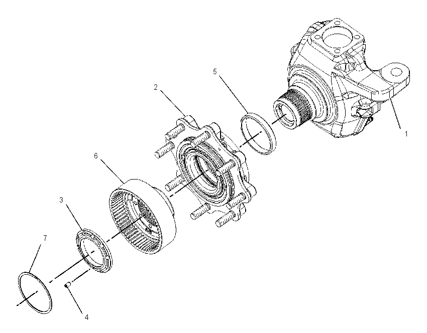 HOUSING & FLANGE GP-AXLE 1744310 CAT