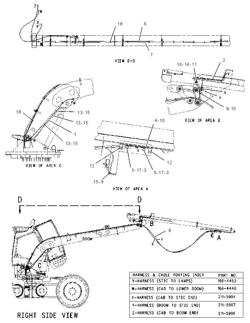 WIRING GP-BOOM & STICK 2115903 CAT