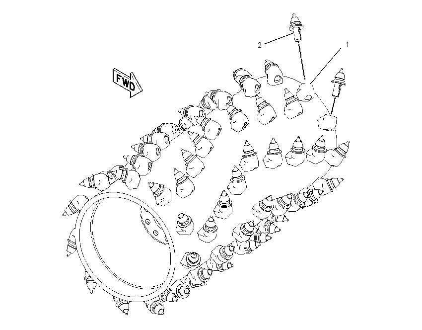 DRUM GP-COLD PLANER 2195420 CAT
