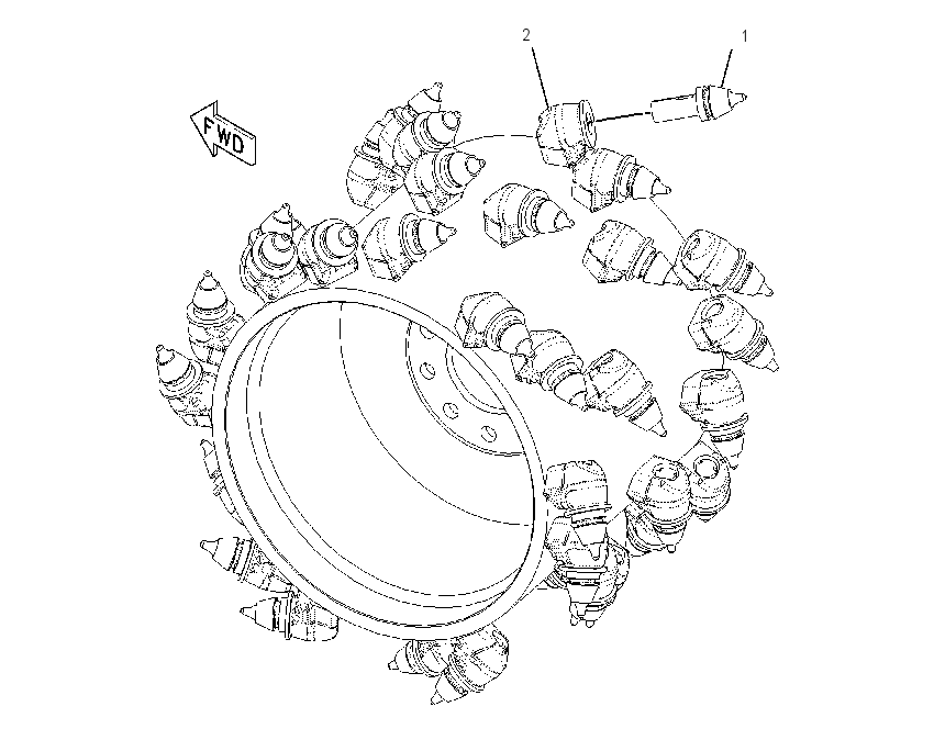 DRUM GP-COLD PLANER 2247359 CAT