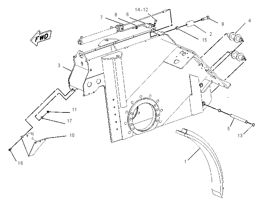 FRAME GP-DRUM & DRIVE 2195456 CAT