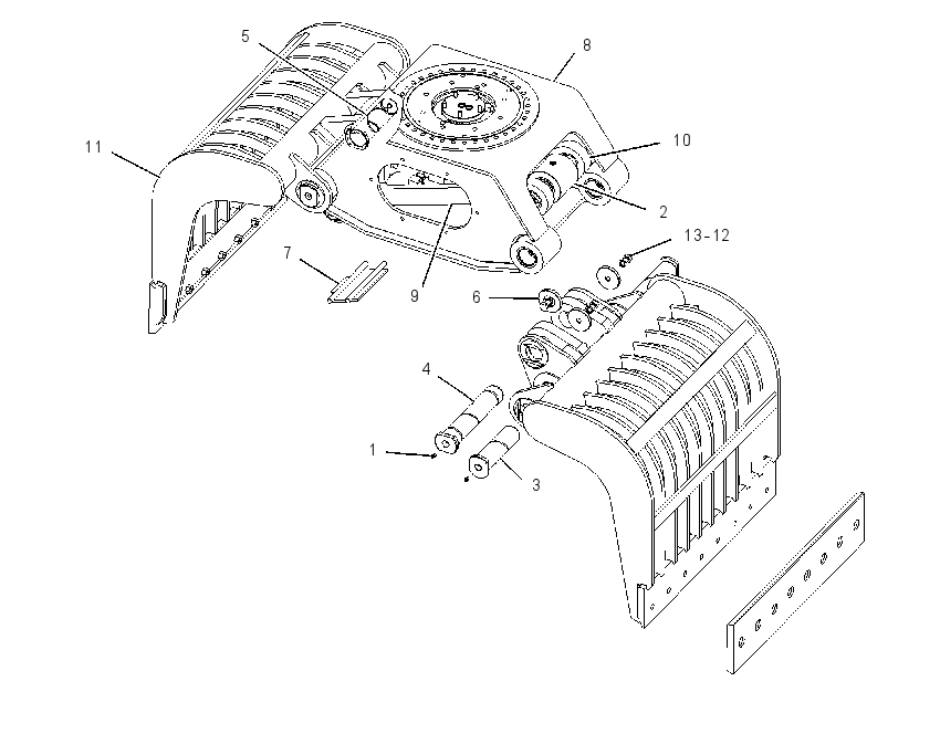 HOUSING & SHELL GP-GRAPPLE 2208511 CAT