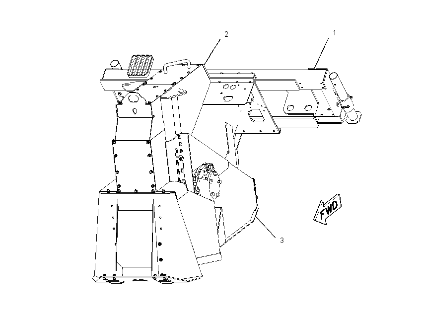 FRAME AR-WHEEL SAW 2278125 CAT