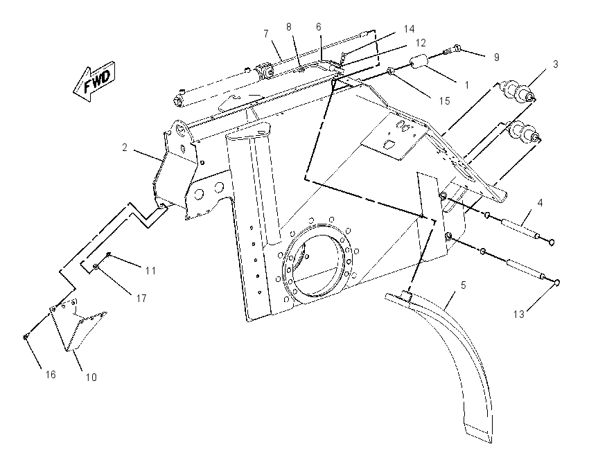 FRAME GP-DRUM & DRIVE 2277324 CAT