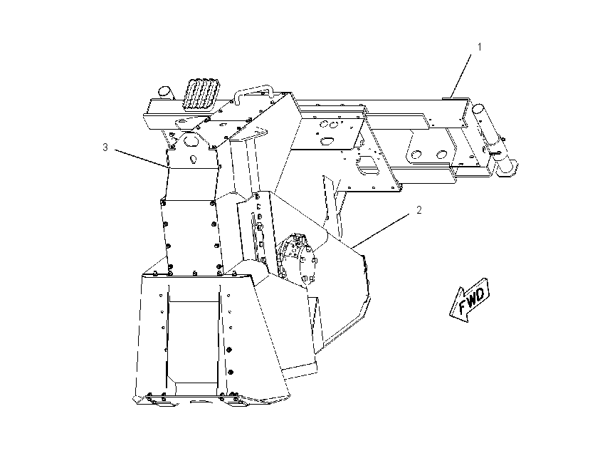FRAME AR-WHEEL SAW 4349151 CAT