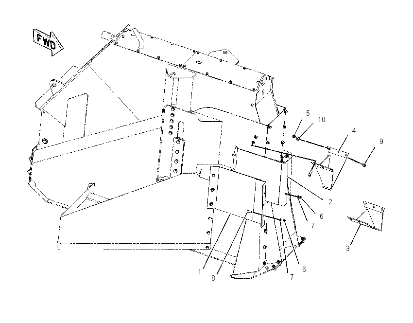 DEFLECTOR GP-DEBRIS 2307025 CAT