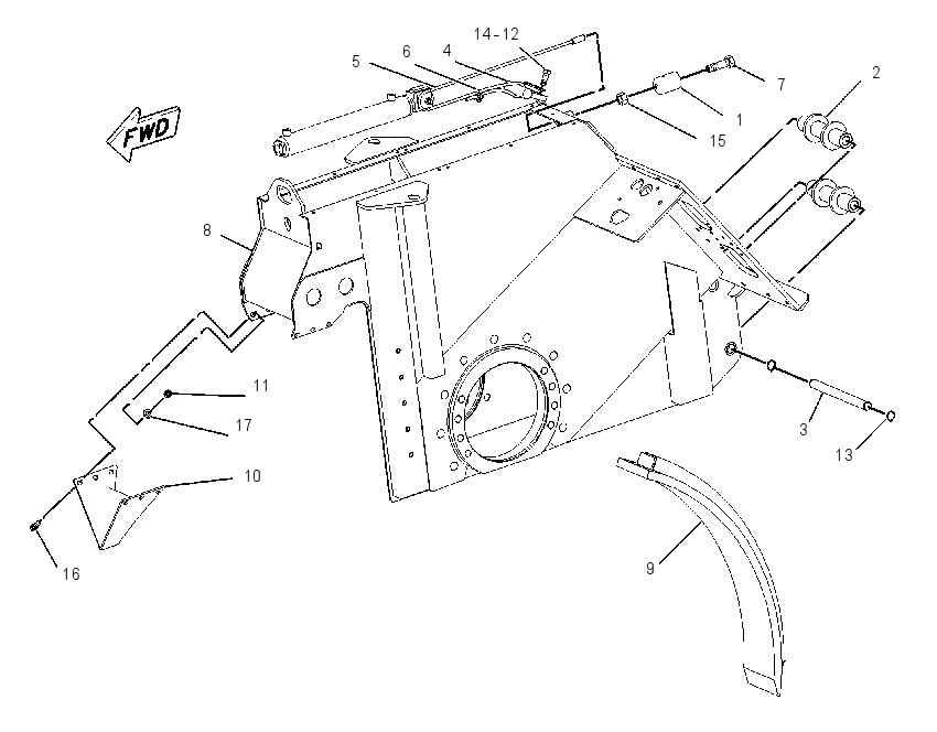 FRAME GP-DRUM & DRIVE 2278155 CAT