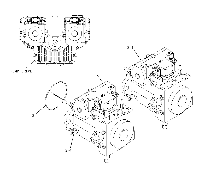 PUMP & MTG GP-POWER TRAIN 2058018 CAT