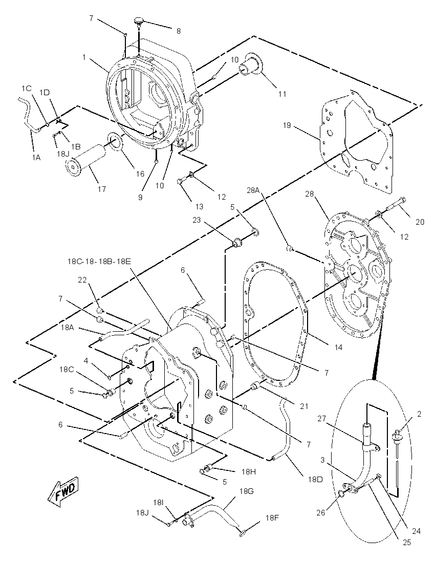 HOUSING GP-TORQUE CONVERTER 8I3900 CAT